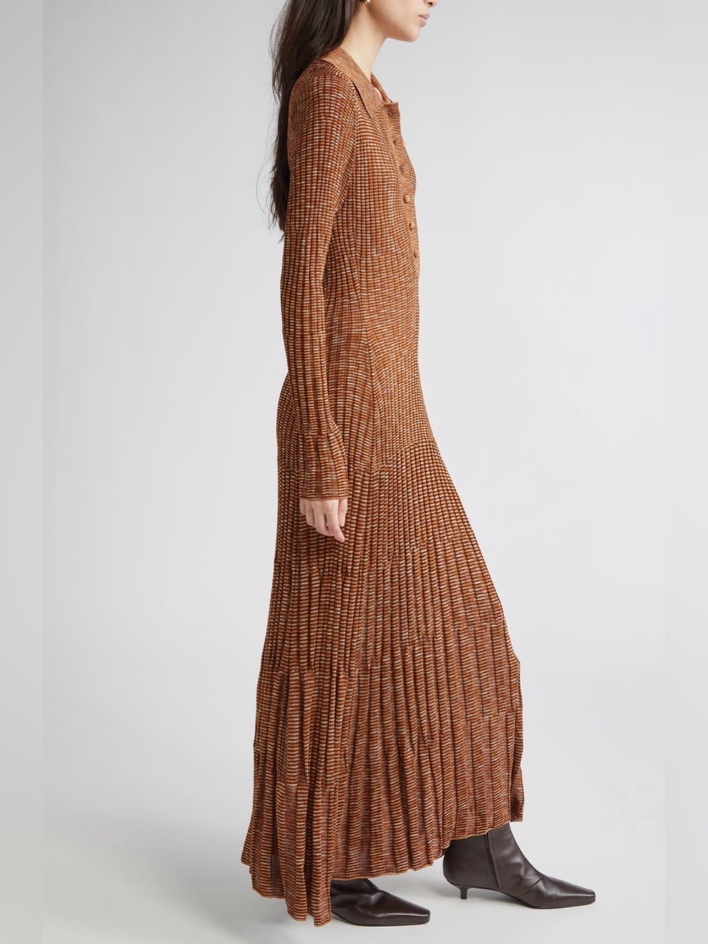 NWT Zimmermann Mouline Long Sleeve Rib Maxi Sweater Dress - Picture 3 of 12
